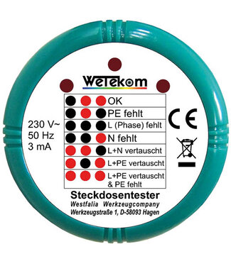 Wetekom Wetekom Stopcontact tester