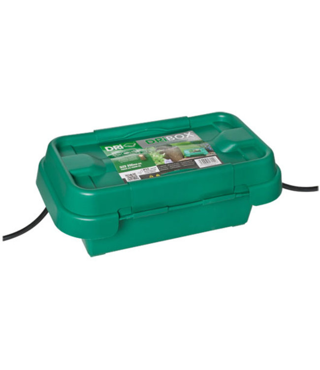 Heitronic Dribox waterdichte kabelverdeelbox voor buiten - IP55 - 20 x 9 x 9 cm - Groen