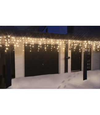 Generic LED ijspegel kerstverlichting met warm-witte LEDs 24 meter