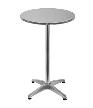 Casaria Casaria Tafel aluminium Ø60cm in hoogte verstelbaar