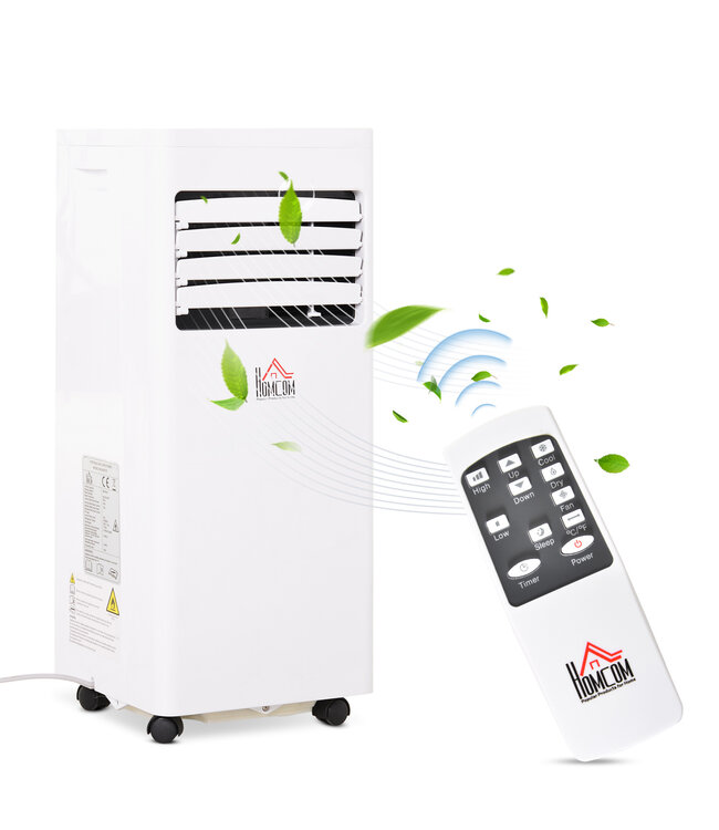 HOMdotCOM Mobiele airconditioner, wit