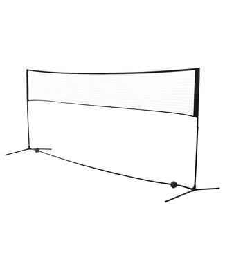 HOMdotCOM HOMdotCOM Badmintonnet draabaar met tas 94/158 cm of 400 x 60 cm