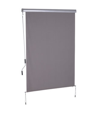 Sunny Sunny Rolgordijn met handslinger wand/dakmontage UV50+ Alu Grijs 140 x 200 cm