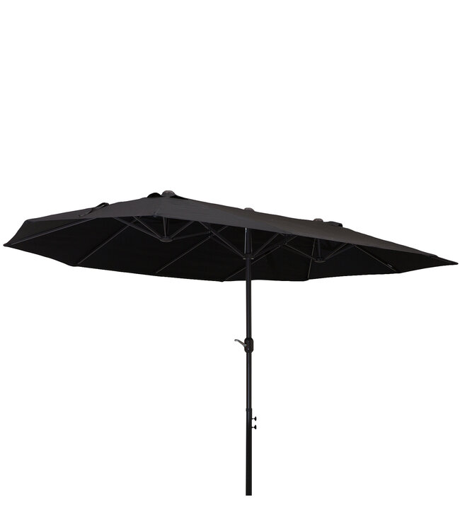 Sunny Sunny Dubbele Parasol - met Handslinger - L460 x B270 x H240 cm -  Zwart