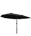 Sunny Sunny Dubbele Parasol - met Handslinger - L460 x B270 x H240 cm -  Zwart