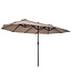 Sunny Sunny Dubbele Parasol - met Handslinger - L460 x B270 x H240 cm -Taupe