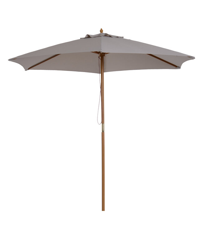 Sunny Parasol zonwering 3-staps bamboe 180/? polyester grijs