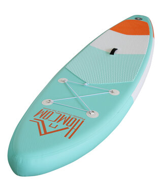 HOMdotCOM HOMdotCOM Opblaasbare surfplank Surfboard met peddel Anti-slip PVC groen