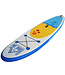 HOMdotCOM HOMdotCOM Opblaasbare surfplank Surfboard Board met peddel Anti-slip PVC Wit