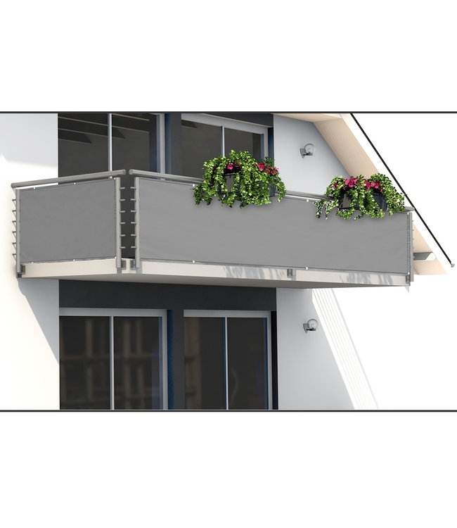 Detex privacyscherm voor balkon beton-look 5m