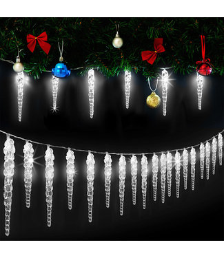 Monzana Monzana Lichtketting Kerstmis ijspegel 40 LED's 10,4m
