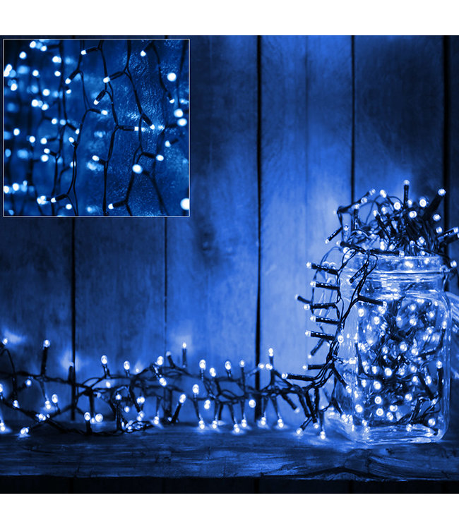 Monzana lichtketting Kerstmis blauw 10,5m Timer