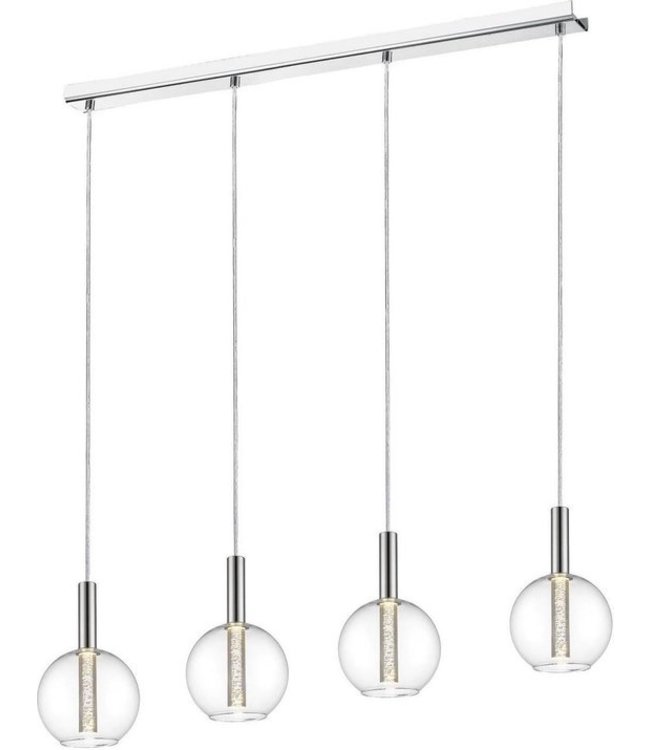 Brilliant hanglamp Elegante LED hanglamp 4-lichts chroom