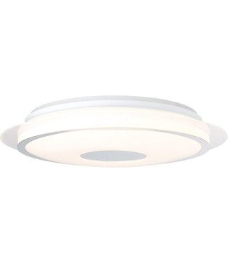 Brilliant Briljant Plafondlamp 45 cm wit-zilver MET afstandsbediening