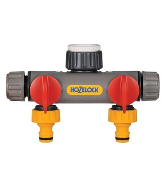 Hozelock Hozelock 2-Weg Waterverdeler met 3/4", 1/2" en 1" buitendraad