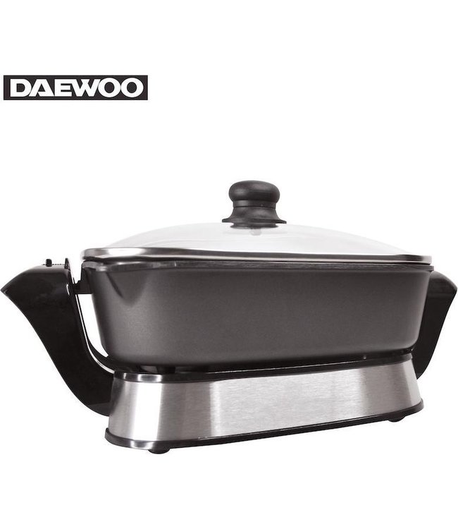 Daewoo Elektrische wok grill - 1200W - anti kleefoppervlak