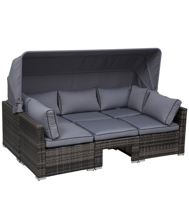 Lounge Set Met Zonnescherm