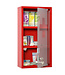 Kleankin Medische Wandkast met Slot, Rood