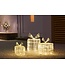 Nampook Nampook - 3 Geschenkdozen met kerstverlichting - 90 LEDs en timer