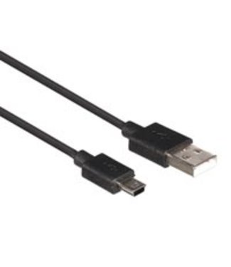 Velleman Kabel Usb 2.0 A Mannelijk Naar Mini-Usb 5P Mannelijk - Zwart - 1 M