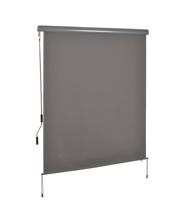 Sunny Verticale Aluminium Balkonluifel met Handzwengel UV50+ Grijs 160 x 250 cm