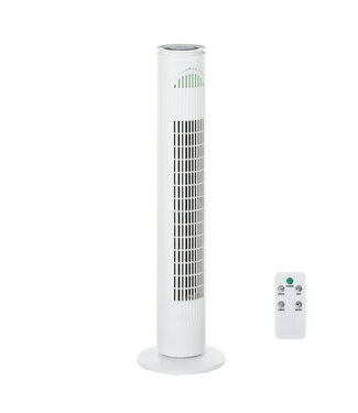 HOMdotCOM HOMdotCOM Torenventilator met afstandsbediening 70° draaiend 77 cm