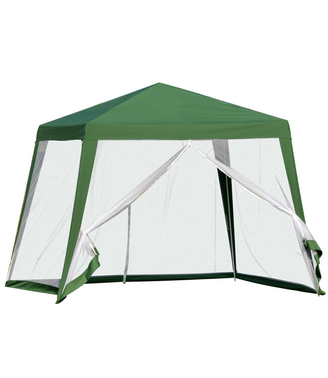 Sunny Tuinpaviljoen paviljoen partytent tuintent met muggengaas beige 3 x 3 m