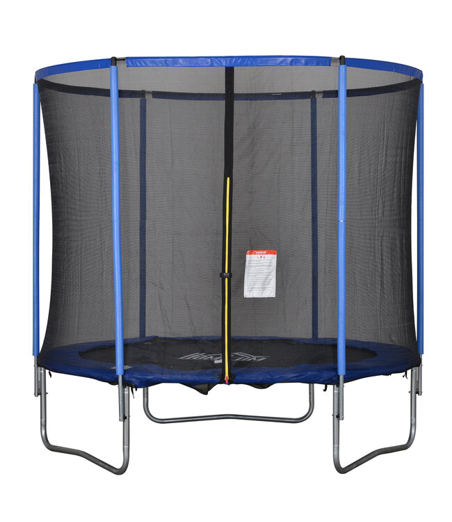 HOMdotCOM Trampoline met veiligheidsnet tuintrampoline staal Ø244 x 240 h cm