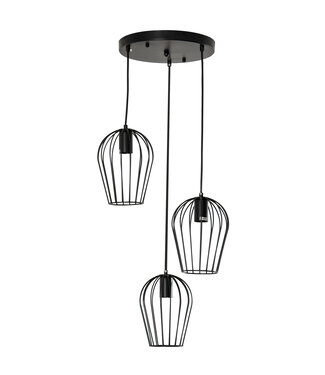 HOMdotCOM HOMdotCOM Hanglamp hanglamp moderne geometrische hanglampen kroonluchter zwart