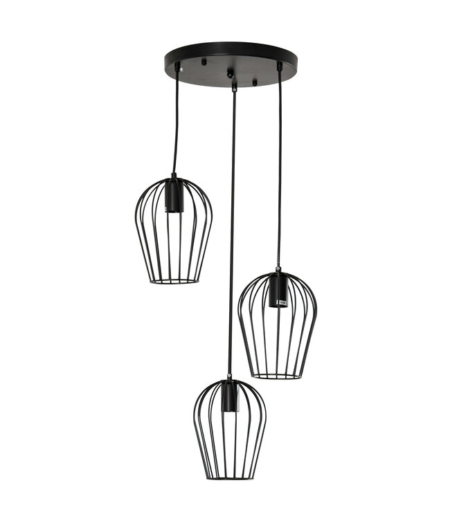 HOMdotCOM Hanglamp hanglamp moderne geometrische hanglampen kroonluchter zwart