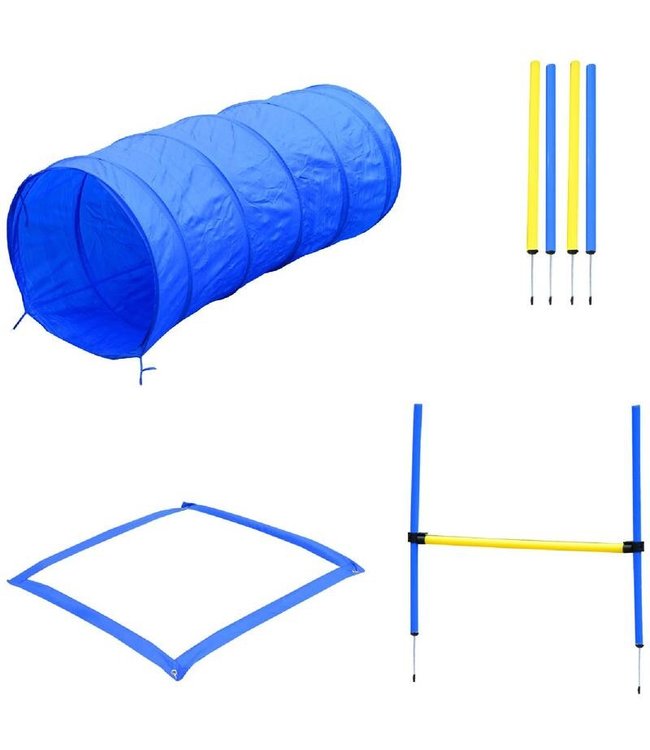 Paws Honden behendigheid tunnel slalom hordenset 2 modellen