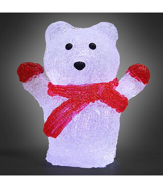 Monzana Monzana Kerst Ijsbeer LED Figuur - Op Batterijen - 15x11x18-5 Cm