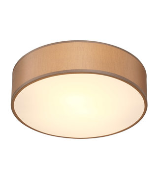 Monzana Monzana Plafondlamp - Taupe - Stof -  Ø38cm