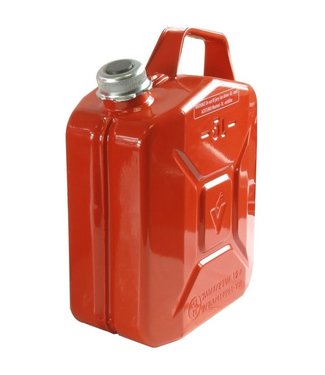Generic Jerrycan metaal 5L - Anti roest - Rood - Voor elke brandstof