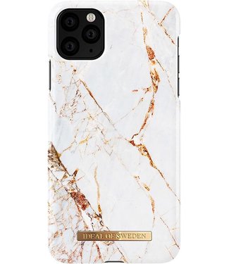 iDeal of Sweden iDeal of Sweden iPhone 11 Pro Max Hoesje - Carrara Gold - Kunststof - Marmer - Back Cover