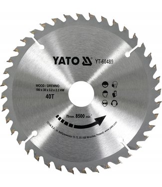 YATO YATO Cirkelzaagblad Ø190 mm - 40T - Binnendiameter 30 mm