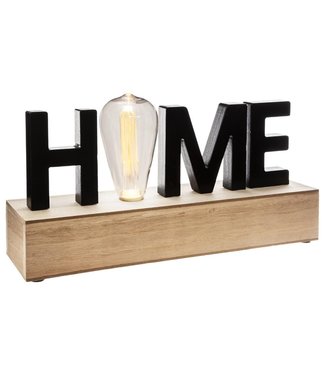 Sphera Sphera Lamp met HOME Tekst - 34 cm - Hout