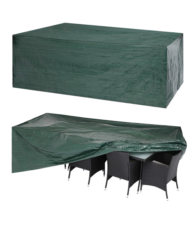 Kingsleeve Tuinmeubelhoes - Beschermhoes - Weerbestendig -308x138x89cm  - Groen