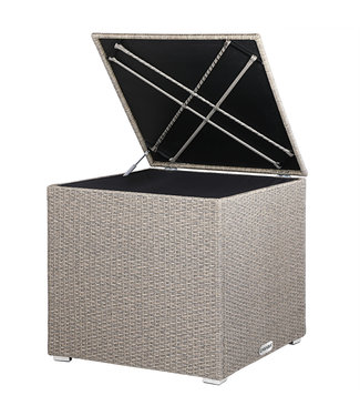 Casaria Casaria Polyrattan  Kussenbox Tuinbox - Beige - 75x75x70cm