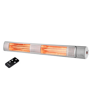 Monzana Monzana Heater - Terrasverwarmer - Zilver - 3000W - 96 x 10,5 x 16,5 cm