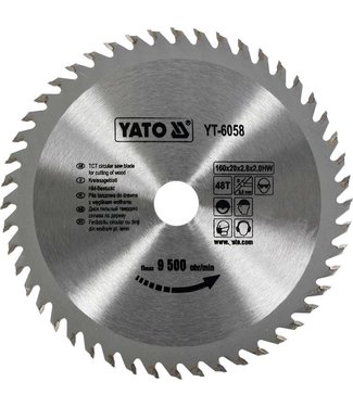 YATO YATO Cirkelzaagblad Ø160 mm - 48 T - binnendiameter 20 mm