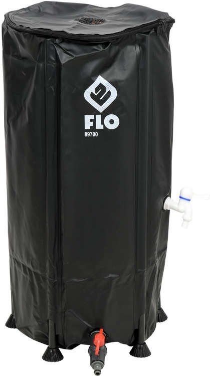 FLO Opvouwbare regenton - 100L - PVC - 40 x 40 x 78 cm