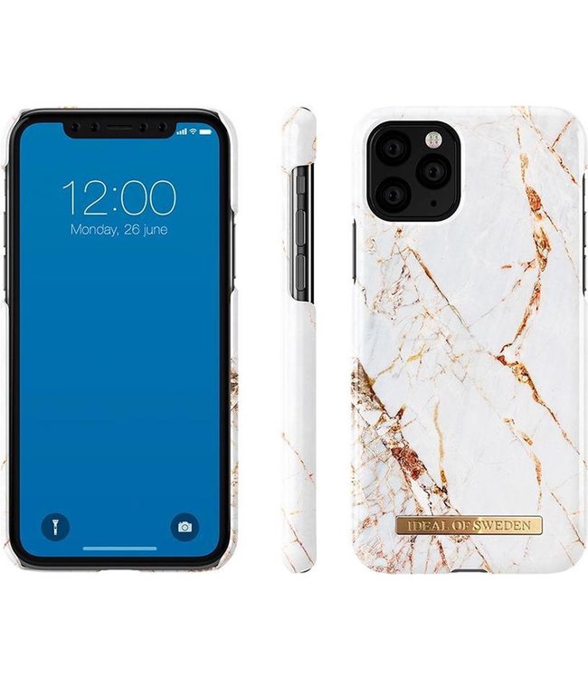 iDeal of Sweden - iPhone 11 Pro Hoesje - Fashion Back Case Carrara Gold