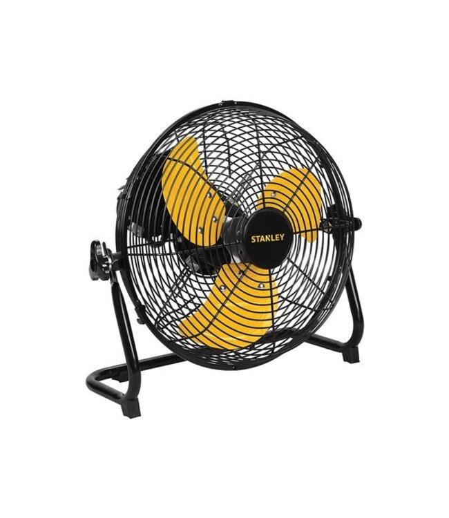 Stanley Vloerventilator - Staal - Ø 30.5 cm - Zwart/Geel