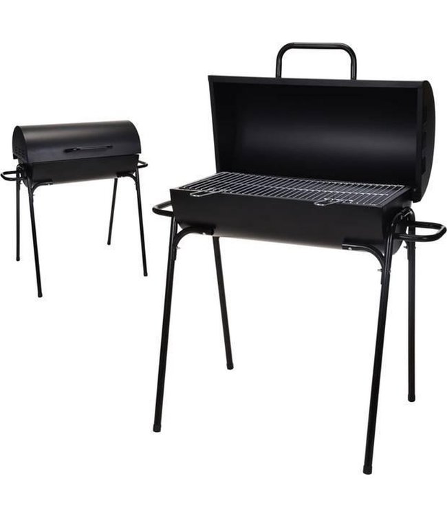 BBQ Houtskoolbarbecue - Grilloppervlak 60 x 30 cm - RVS - INKLAPBAAR