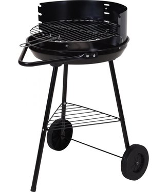 BBQ BBQ - Houtskoolbarbecue - Grilloppervlak Ø 42 cm - Half open - RVS