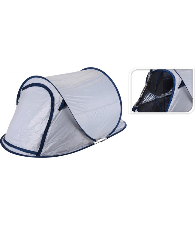 Redcliffs Redcliffs 2 Persoons Pop Up Tent Uv Beschermd - Wit/ Blauw - 2 Persoons