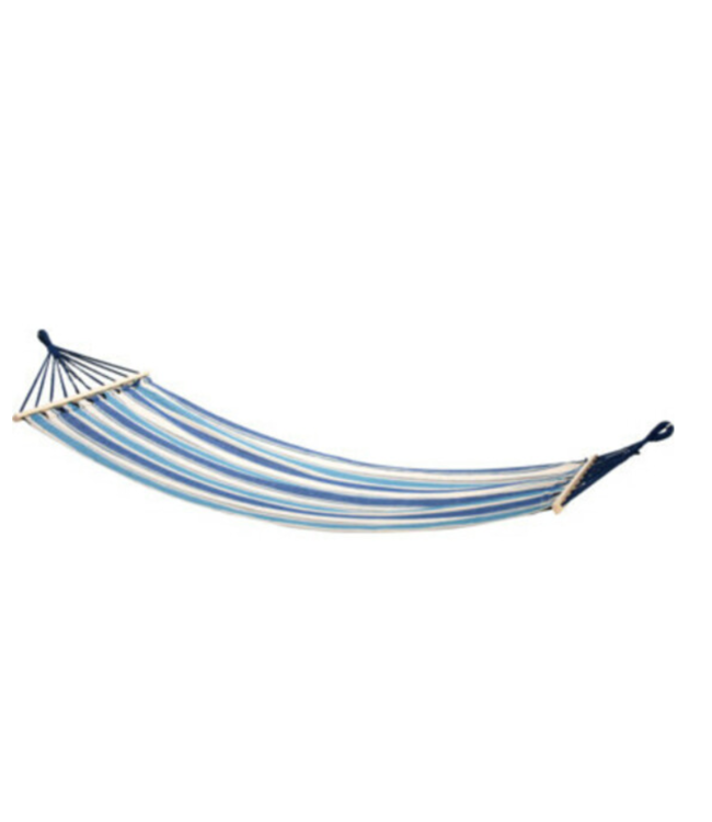 Generic Generic Hangmat  - 200 x 80cm - Blauw/Wit Gestreept