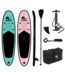 Pacific DUOSET! Pacific Sup Board Love Edition - Extra Stevig - 285 cm - Tot 100 kg - Roze/Groen