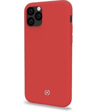 Celly Celly hoesje geschikt voor Apple iPhone 11 Pro Max - Siliconen Back Cover - rood